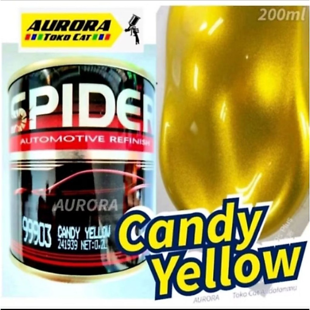 Cat Spider SP 99903 Candy Yellow 200ml Candytone Yellow Candy Kuning Candi Kuning Yelow Candy tone Y
