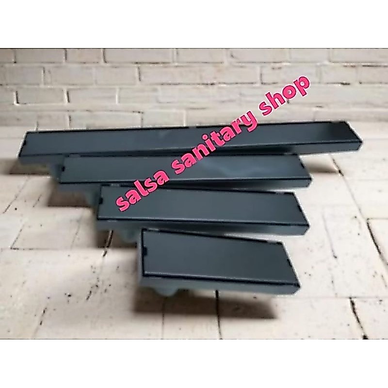 Smart Floor Drain Stainless Lobang Pembuangan Dipinggir Samping Hitam/Floor Drain 20,30,40,60,80,100