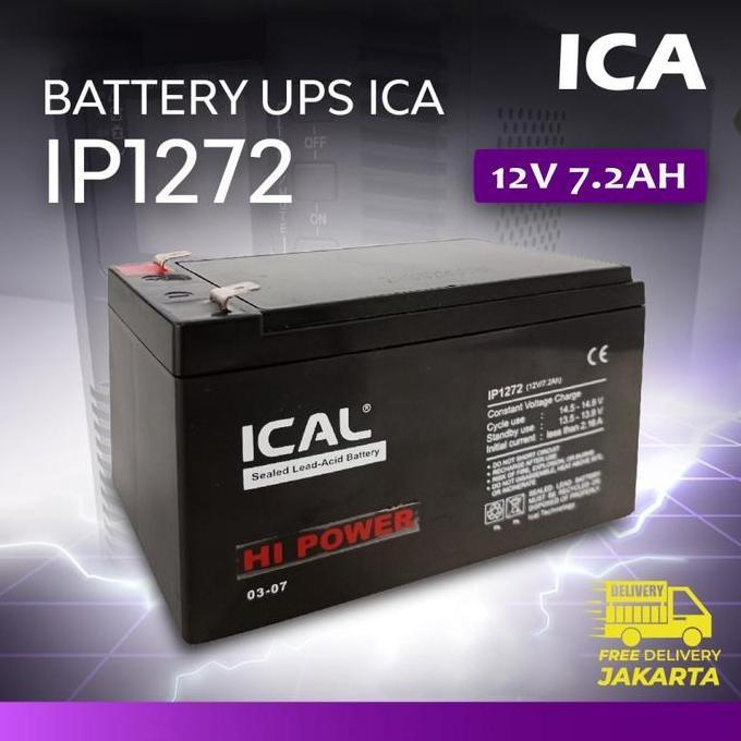 BATTERY UPS AKI KERING ICAL 12V 7,2AH SEALED LEAD-ACID IP1272