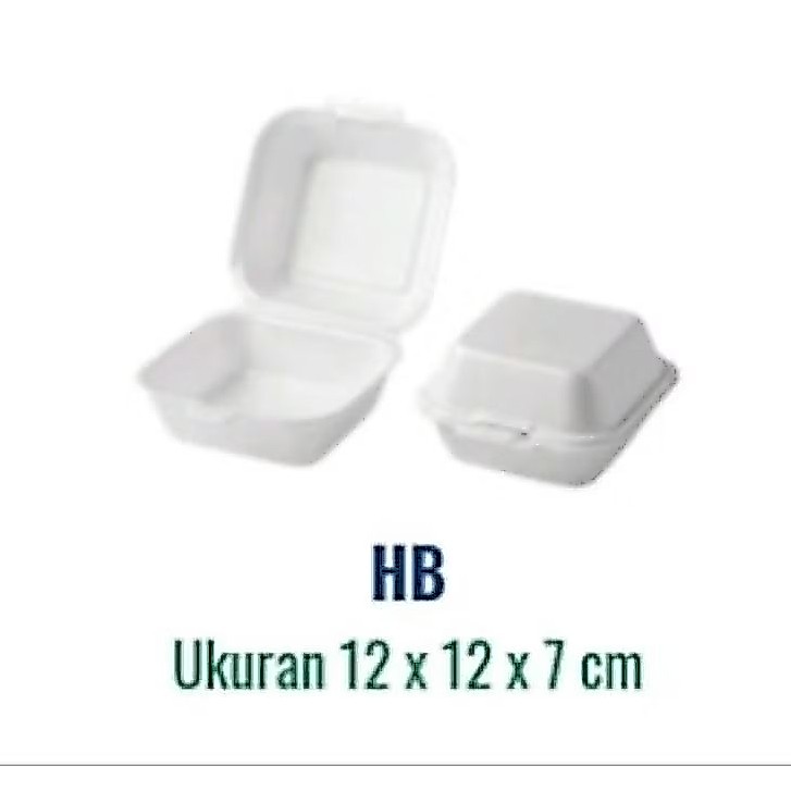 Minim Pembelian 25 Pcs. Styrofoam Tempat Burger/Mangkok Makanan/HB Foam. BACA DESKRIPSI‼️