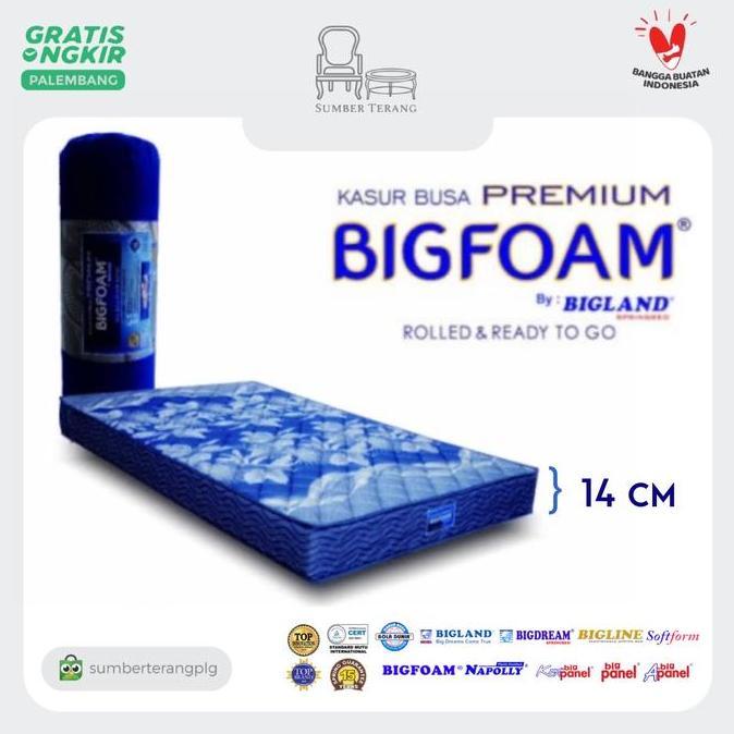 Kasur Busa Premium BigFoam Kasur Lipat Kasur Busa Bigland tebal 14cm