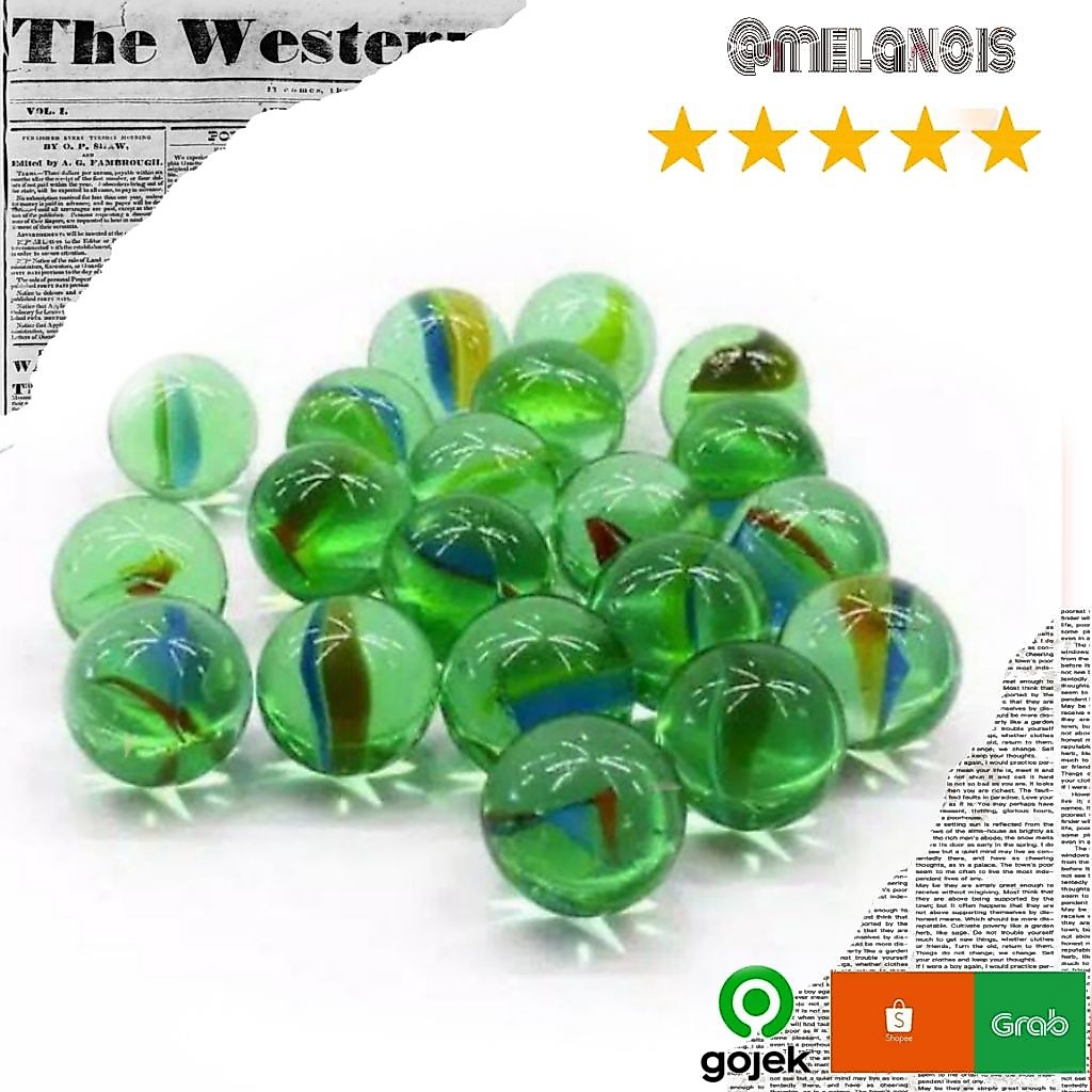 25 Pcs Kelereng Belimbing gundu kaleci, Mainan Tradisional, Cocok untuk Anak