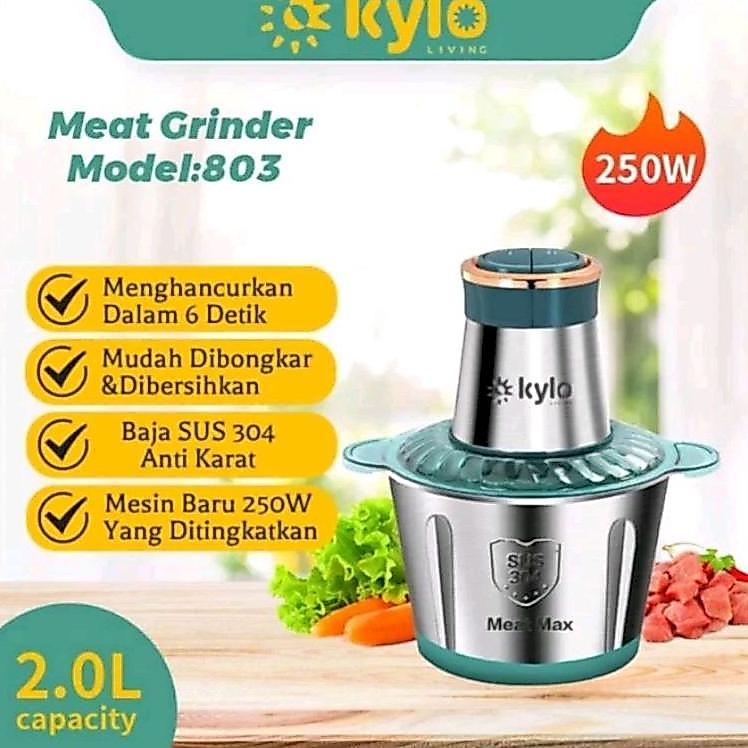 Asli Ori Qme,Kylo,Gse Blender Multifungsi 2Ltr, Chopper Blender Daging Penggiling Meat Blender
