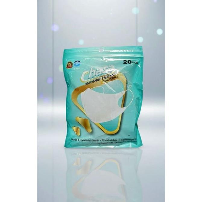 YOUNGWE Masker 3ply 3 Ply Duck Bill 3D Duckbill Dewasa Chasa 1 pack isi 20pcs Premium Quality Dispos