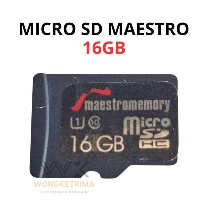 Micro Sd Maestro Memory 16Gb Kartu Memori Hp Kamera Cctv Musik Memory Card Universal
