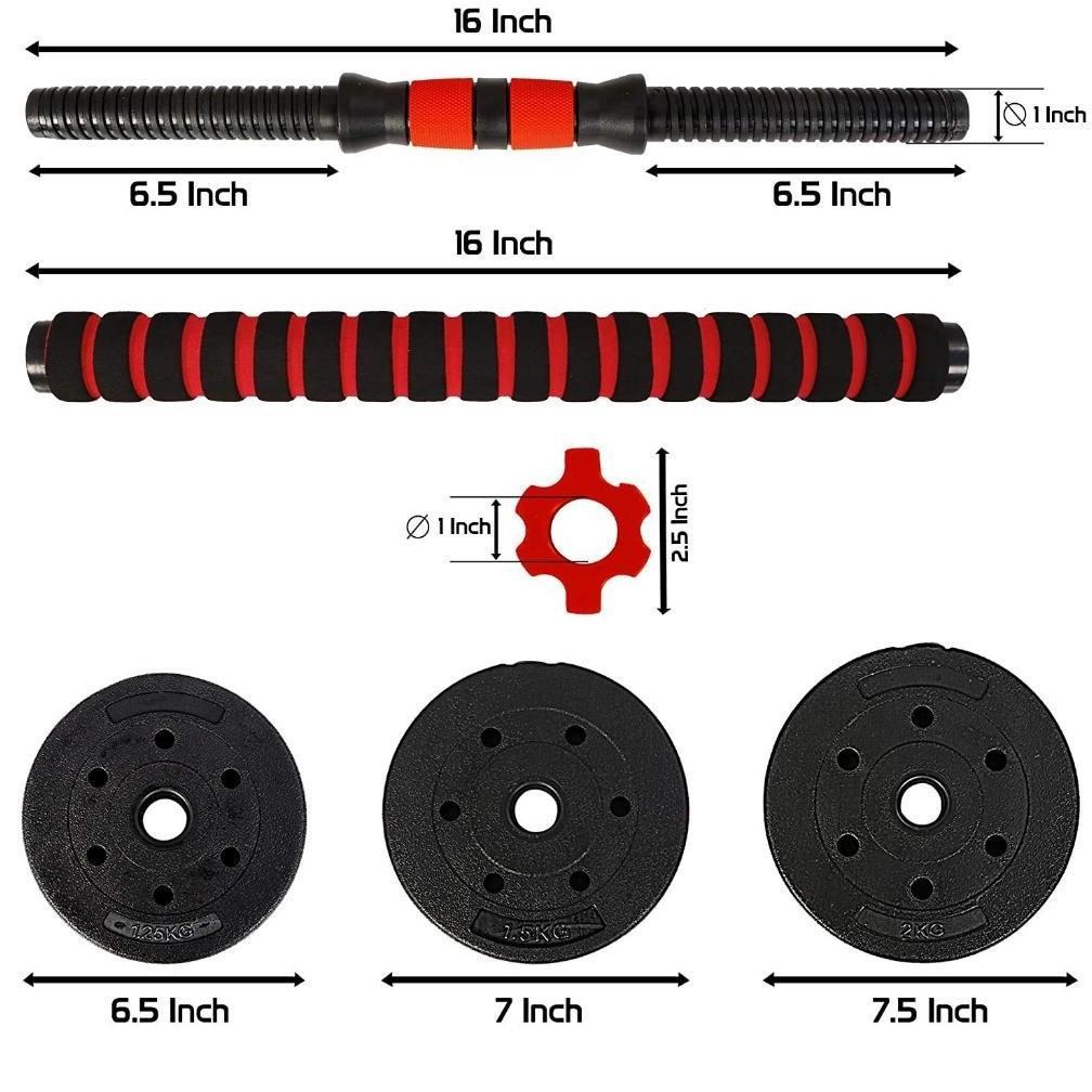 Dumbell Set 20 Kg / Barbel Set 20Kg Angkat Beban