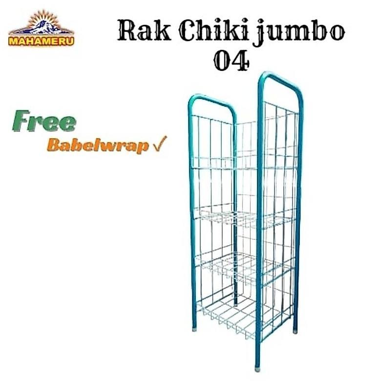 Rak Snack Jumbo Susun 4 Rak Jualan Warung Rak Mahameru