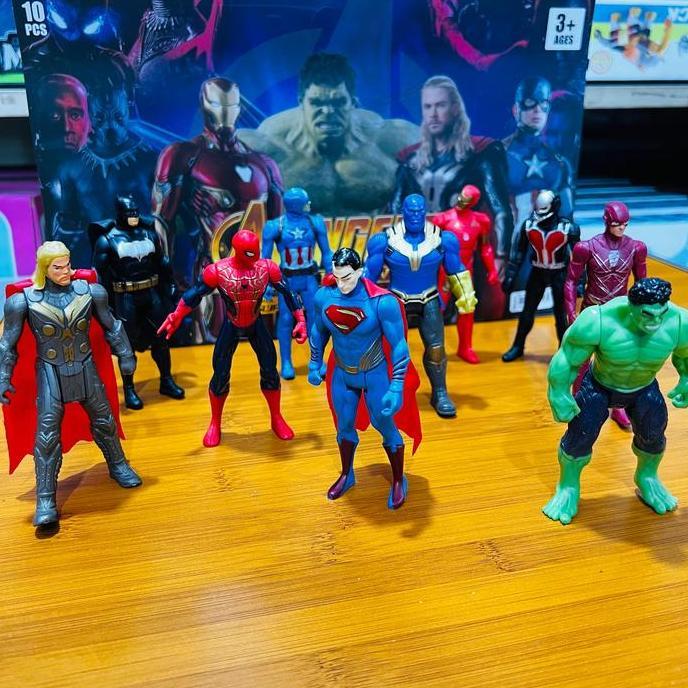 Abdul_Salam81 - Mainan Action Figure Avengers Ironman Hulk Spiderman Thor Kapten Amerika