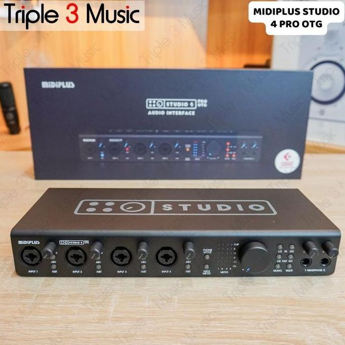 TERBARU - MIDIPLUS STUDIO 4 Soundcard Recording triple3music