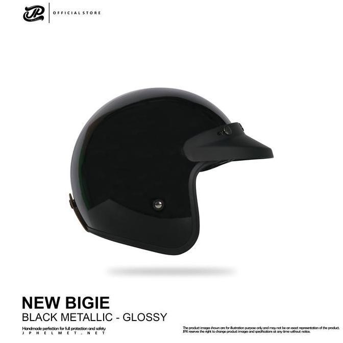 Helmet- Helm Half Face Pria Nita Bogo Harian Motor Matic Tebal Nyaman Sni Jp Retro New Bie Solid - B