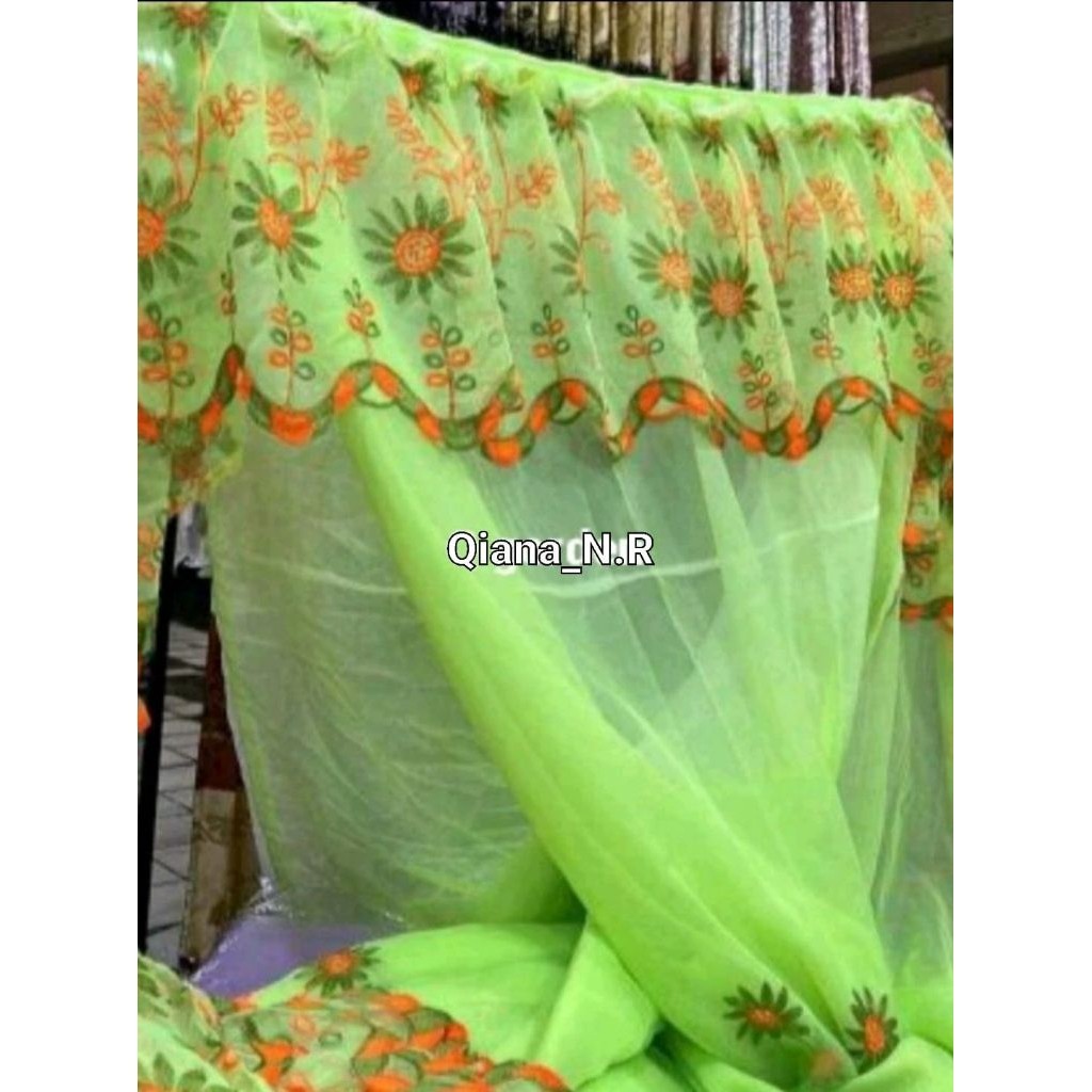 Kelambu Sari India dengan ukuran nomor 1, berukuran 180x200xT200. bubungan kaci atau paris