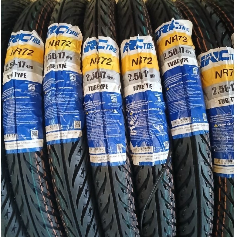 BAN LUAR MOTOR IRC 250-17 NR72 & IRC 275-17 NR72 & IRC 275-17 NR60 TUBETYPE (BUKAN TUBELES) BEBEK