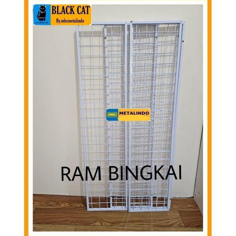 Jaring ram bingkai besi kawat ram tebal kawat display