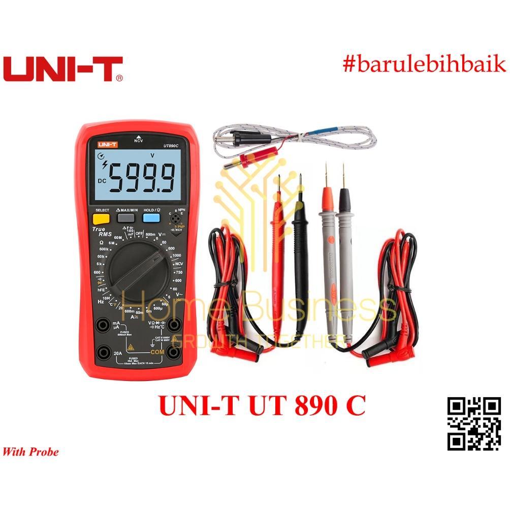 Uni-T Ut890C Ut890 890C Ut 890 C True Rms Digital Multimeter Avometer Multitester Ncv Ohm Volt Amp T