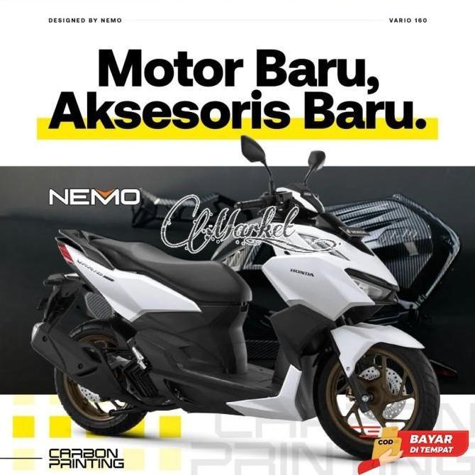 paket aksesoris vario 160 cover kenalpot filter radiator stop sen