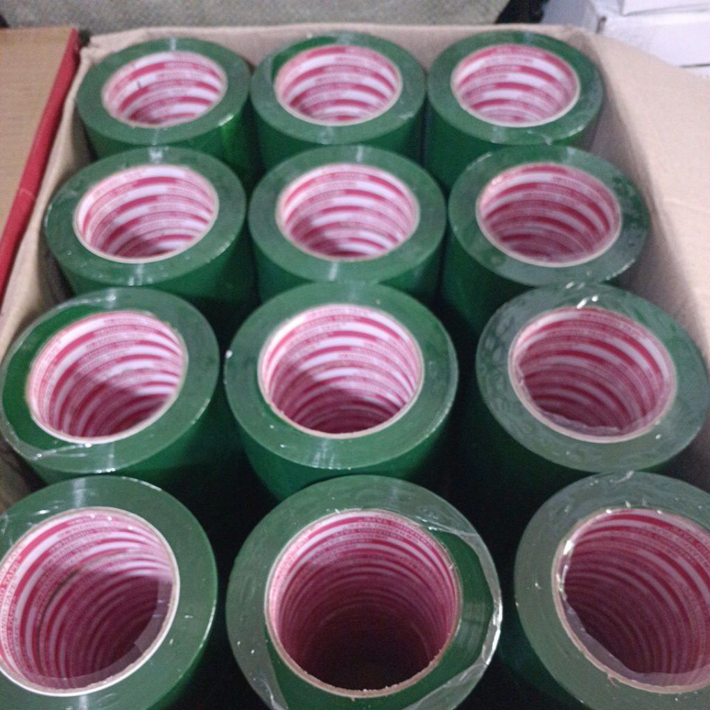 LAKBAN SOLASI NANKO TAPE WARNA HIJAU  48MMX100YARD