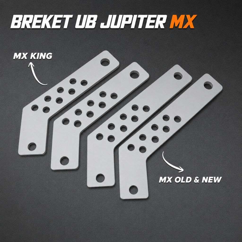 Breket Underbone R15 PNP Jupiter MX King untuk Motor MX Old & New Besi 6mm Kokoh Tahan Lama 18cm/20.