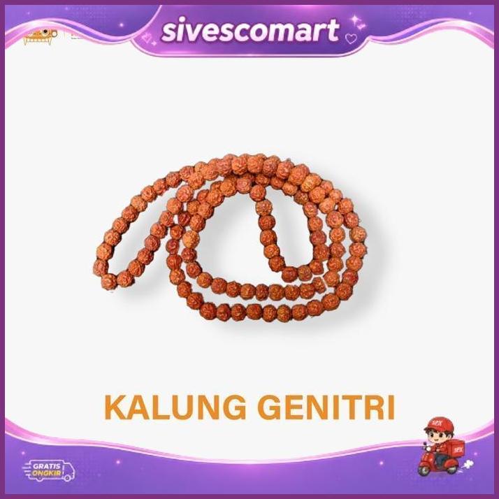 Kalung Genitri Motif Polos - Kalung Jenitri - Kalung Rudraksha - Kalung Rudraksa - Kalung Dewa Siwa 