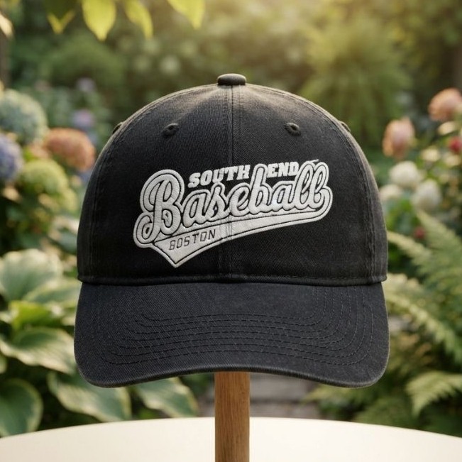 Topi South End Baseball Boston White Sox Black Strapback Second Original