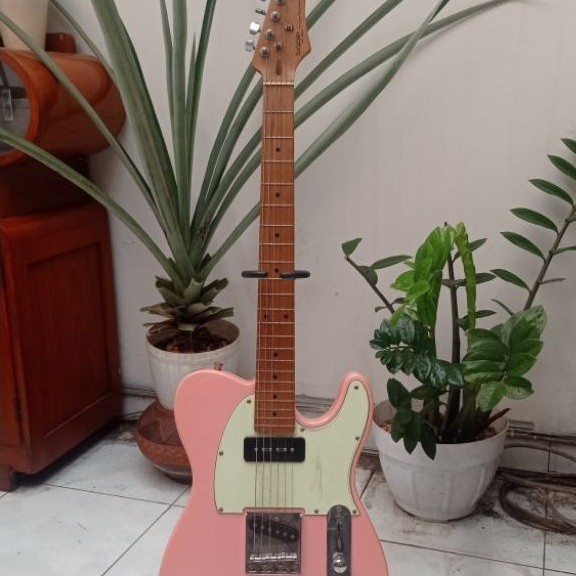 Gitar Sqoe TL400 Telecaster P90 mulus kaya baru