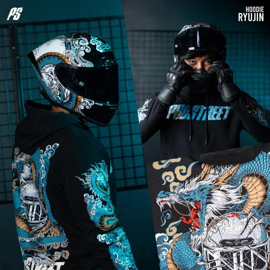 (Sablon) Hoodie Prostreet Ryujin Unisex Pria Wanita Fleec Gramasi 280