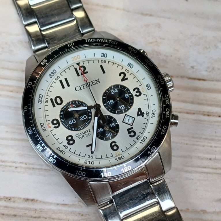 Citizen Chronograph Panda Dial