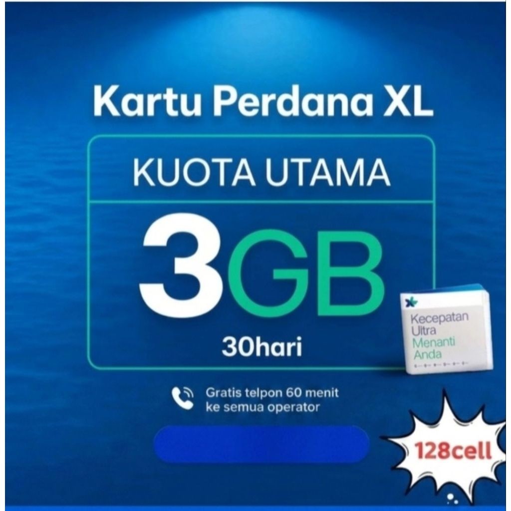 perdana XL 3gb + 10gb (5g) segel