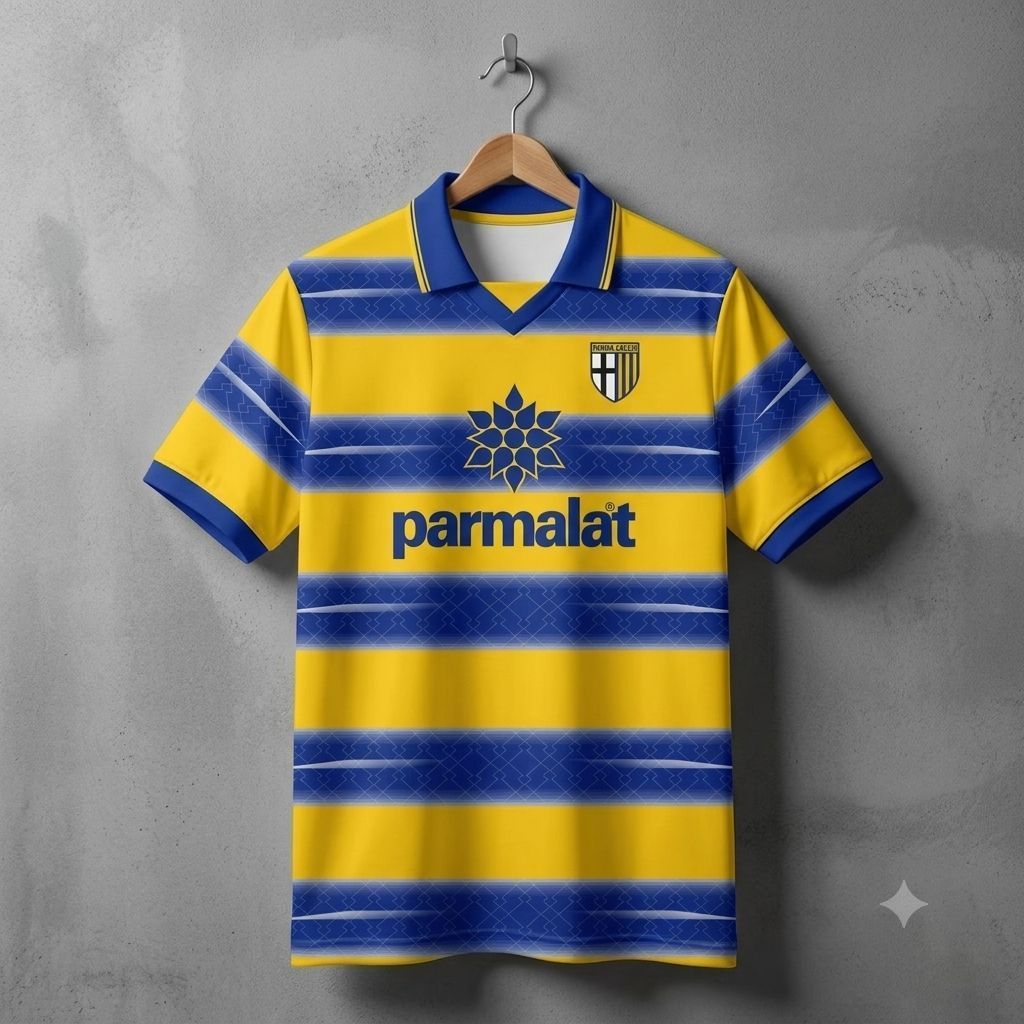 Jersey Vintage Retro Parma 1998 - Jersey Parma Retro - Jersey Vintage full printing free costum name