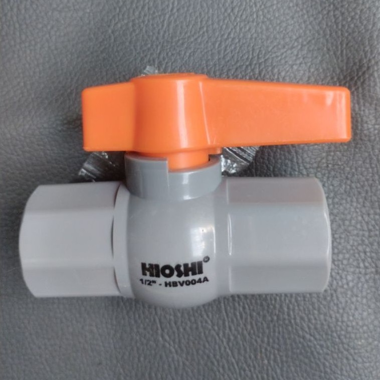Hioshi PVC Ball Valve Stop Kran Tahan Bocor