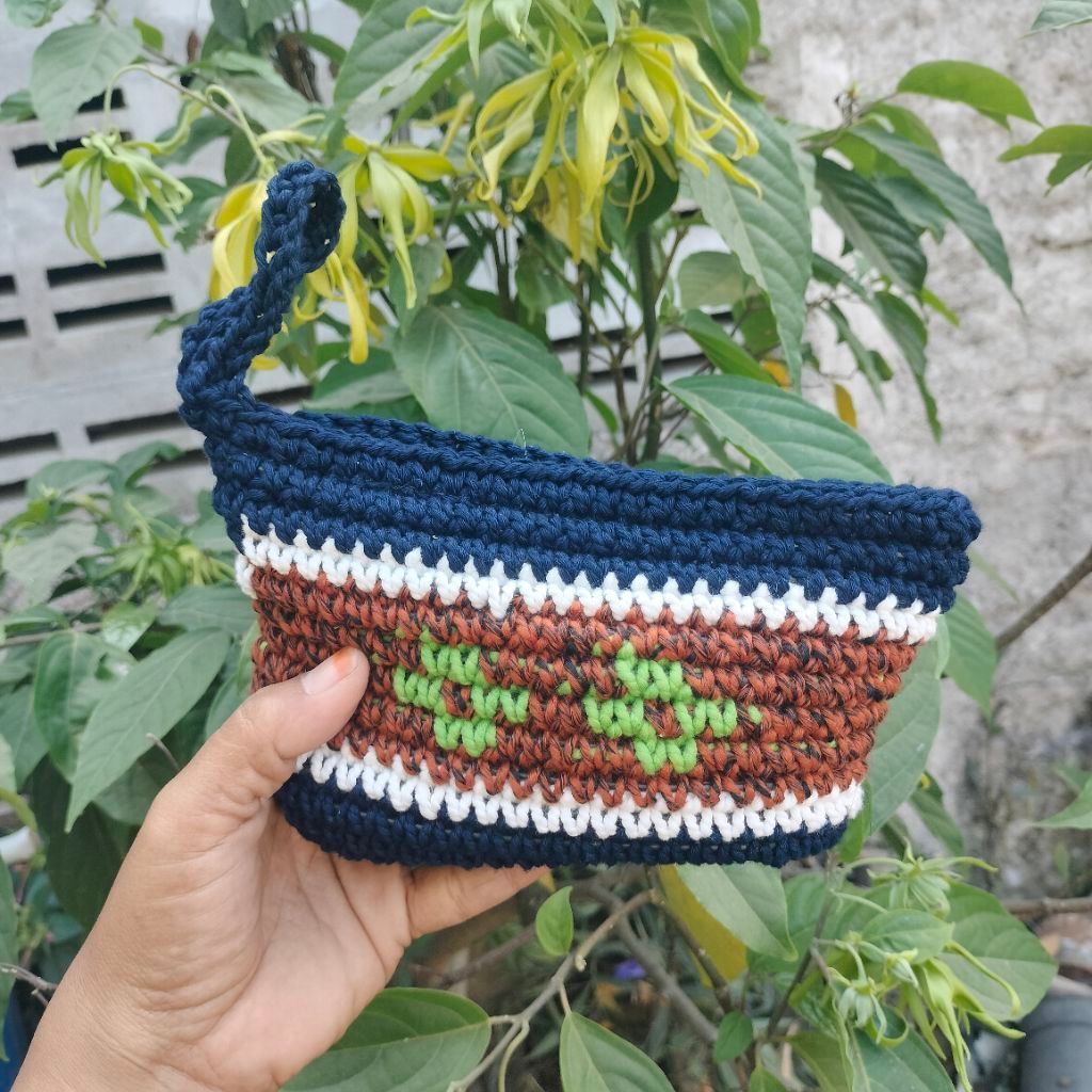 DOMPET RAJUT HANDMADE MUAT HP