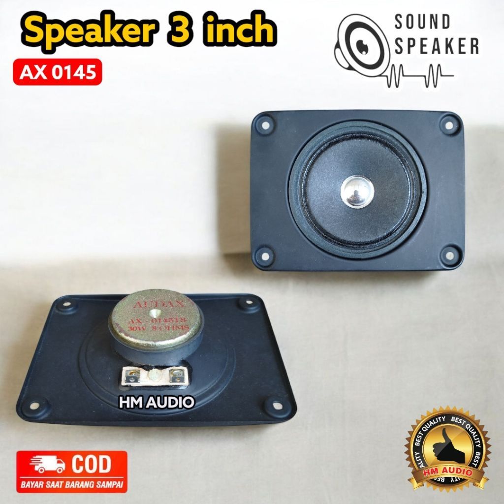 Speaker 3 inch AX 0145 persegi panjang
