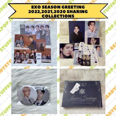 BEBAS ONGKIR - [READY STOCK] EXO SEASON GREETING 2022,2021,2020 SHARING (SEASON GREETING DESK CALEND