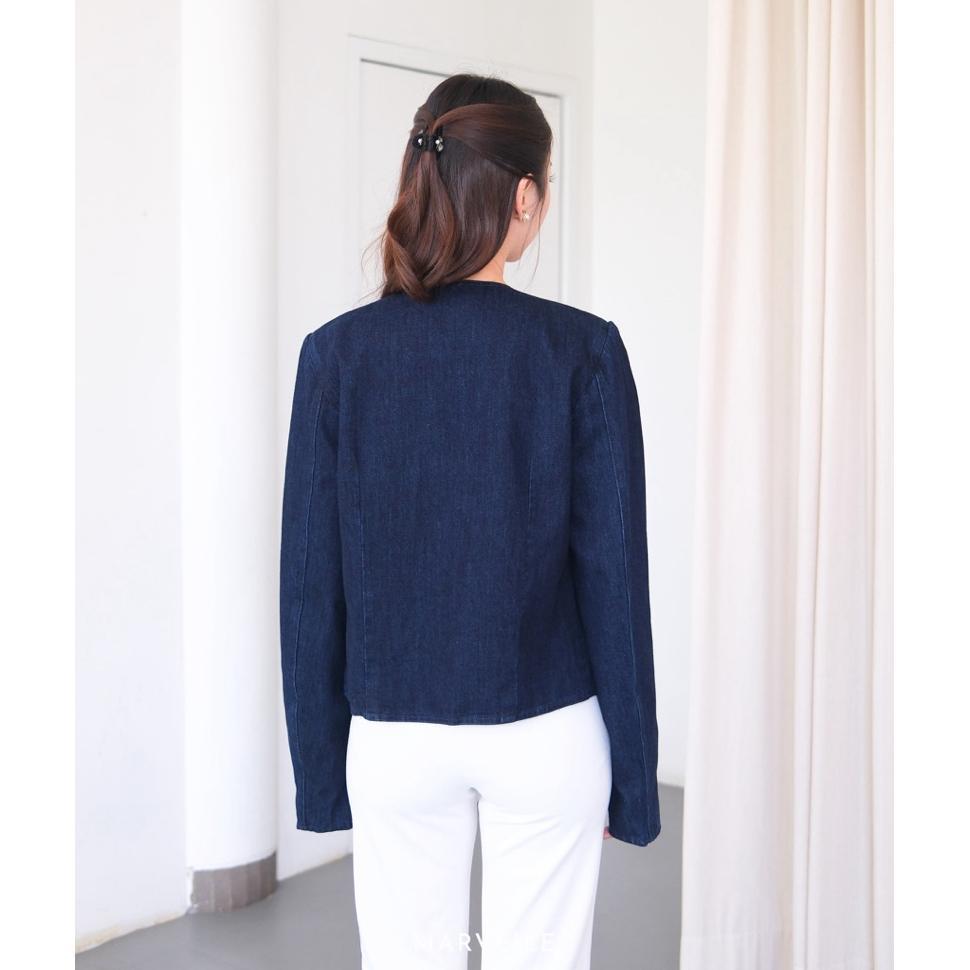[ Marveile ] Cult Denim Blazer | Atasan Blazer Denim Wanita