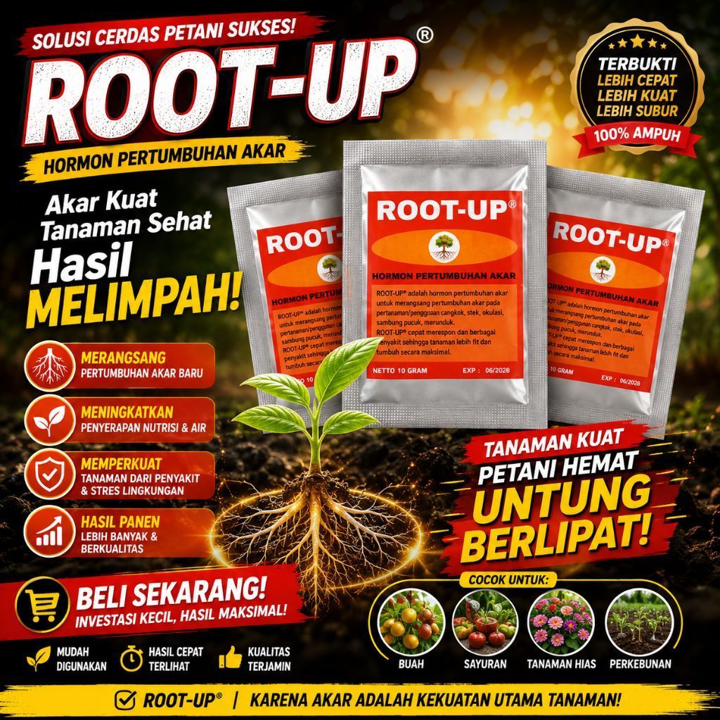 ROOT UP HORMON PENUMBUH AKAR UNTUK STEK CANGKOK TANAMAN 10GR