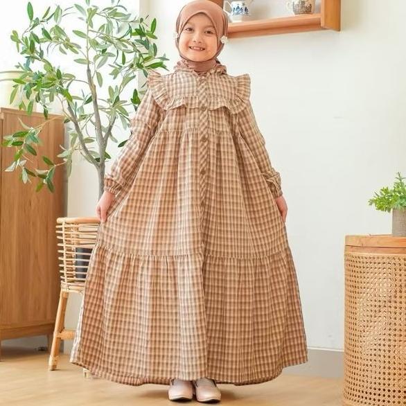 Terlaris Umma.Daily | Hanna Longdress | Gamis Anak | Dress Anak Perempuan Usia 3-11 Tahun