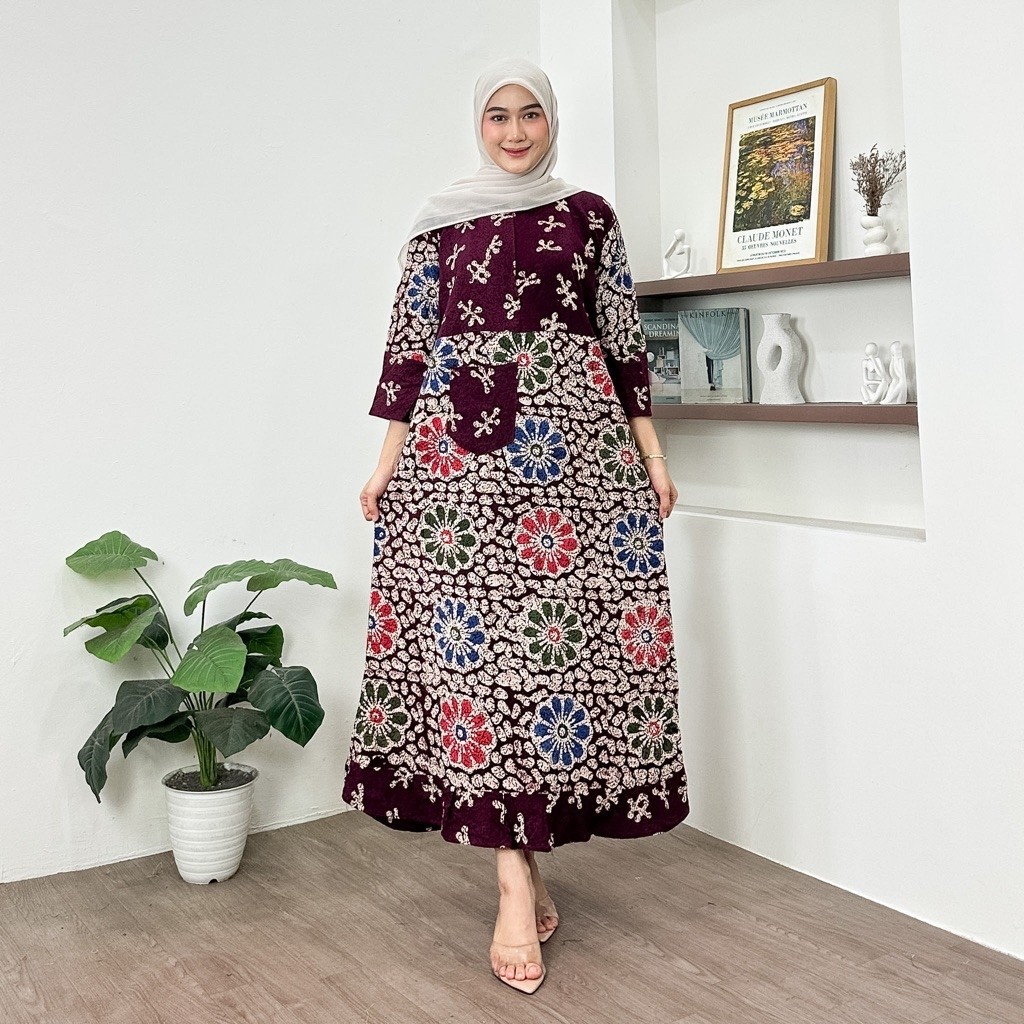 daster Maura daster batik daster lengan 7/8 maura daster kekinian