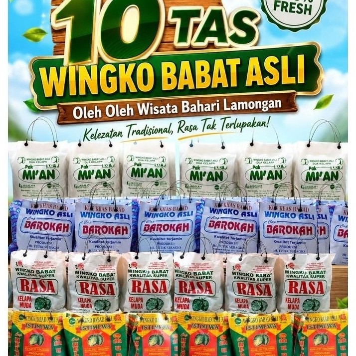 Wingko Babat Asli Paket Oleh Oleh Khas Wisata Bahari Lamongan