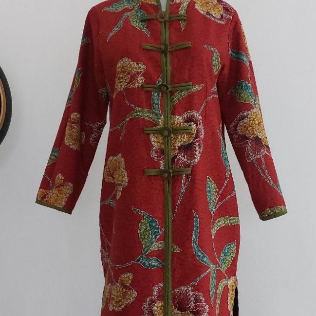 preloved batik laura dress encim by nona rara (original)