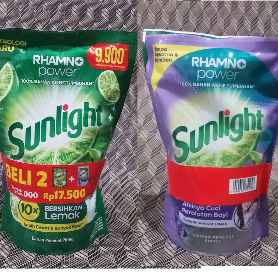 Sunlight isi 2 x 600gr Sunlight 610gr + 600gr Molto Pewangi 1.7L All in 1 Pink 1x Bilas Sekali Bilas