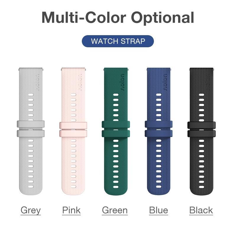 Hemat Aolon Original 22Mm Silicone Strap Smartwatch Tahan Air&Lembut & Nyaman For Curve/Gts/Gtsuitra