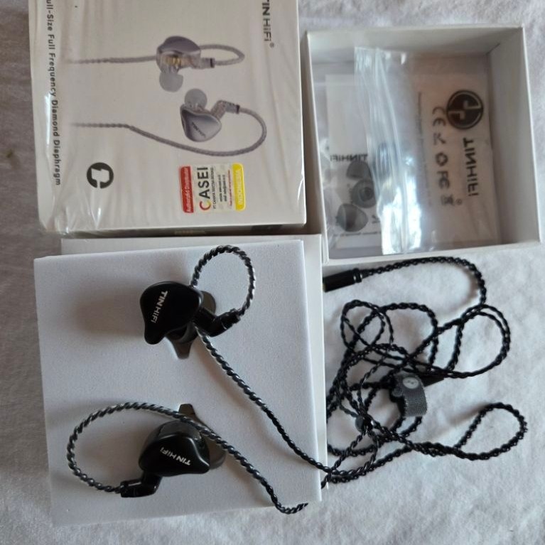 IEM Headset TinHiFi C1 Black 3.5mm preloved