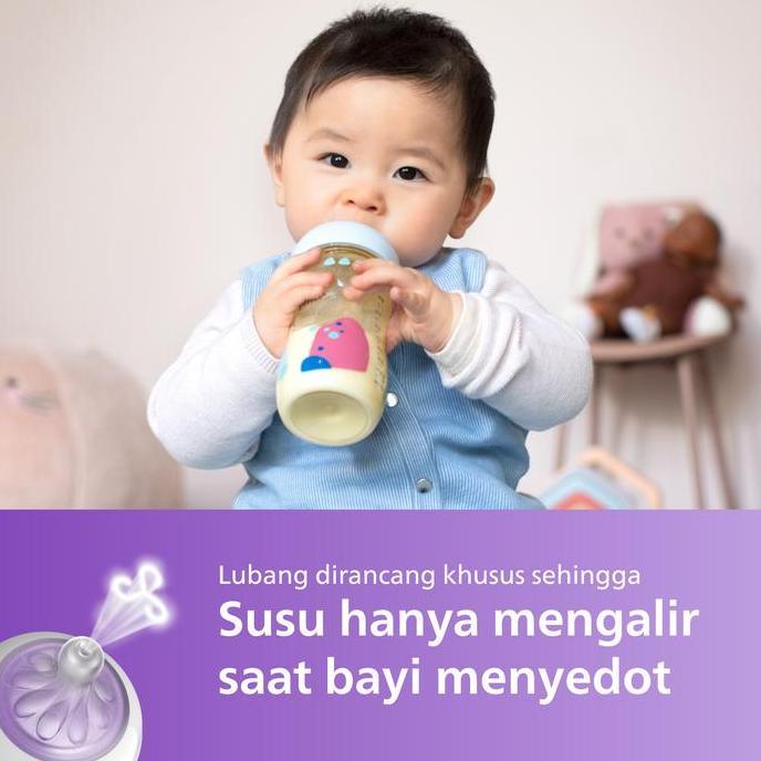 Philips Avent | Botol Susu Bayi | PPSU|260 ml | Twin | SCY943/02 + Teat Natural 3.0 3M+ SCY964/02 (T