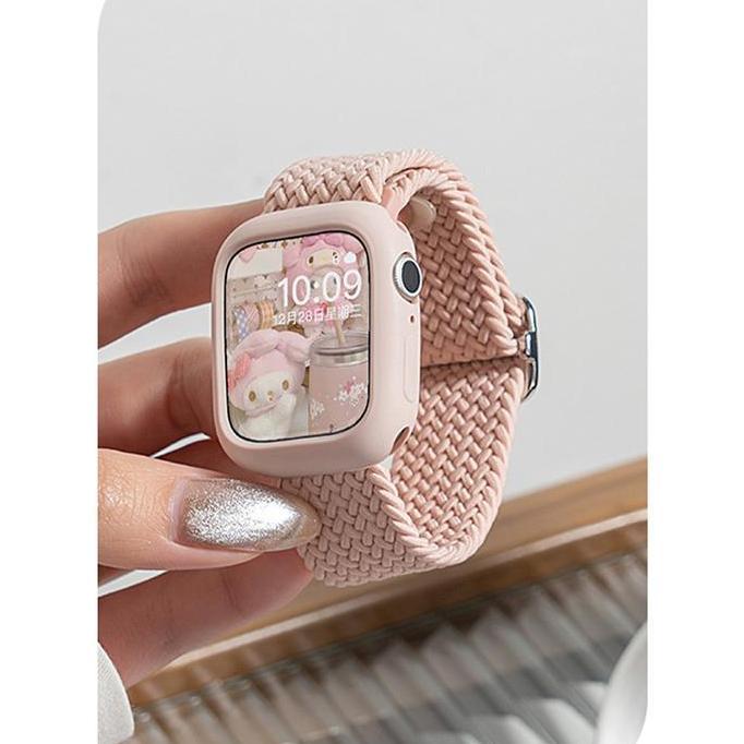 Onik_gshop91  - Tali Jam Tangan Sport Braided Nylon Elastic Strap for Apple Watch Ultra/SE 2 Iwatch 