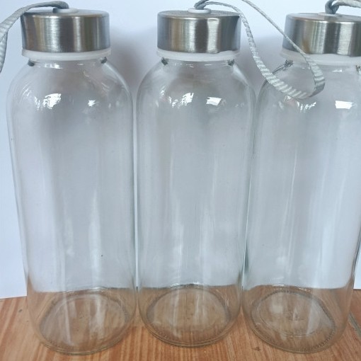 BOTOL KACA BENING / TUMBLER KACA BENING BOTOL MINUM ANAK KACA BENING SOUVENIR TUMBLER BOTOL KACA BEN