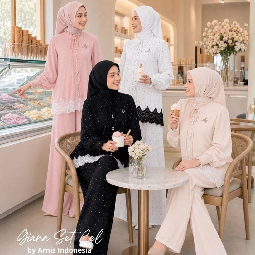 Giana Blouse Set Celana By Arniz Collection