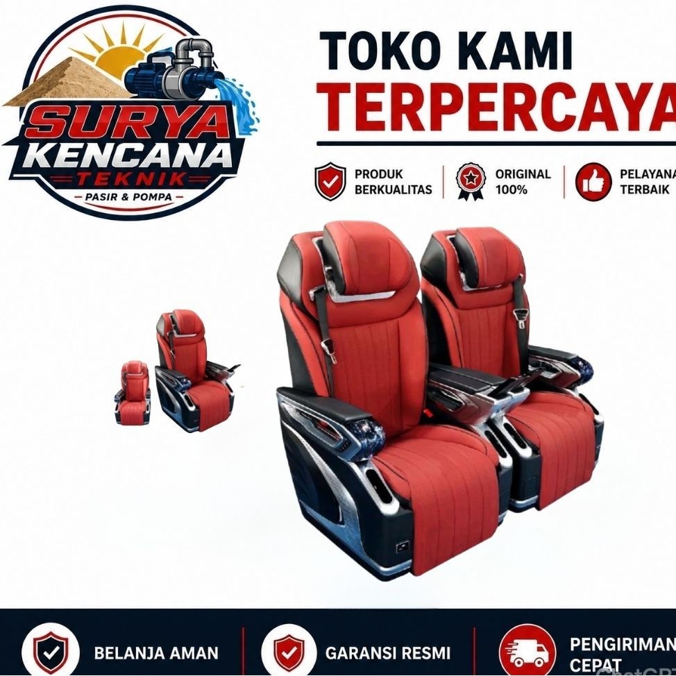 Jok Captain Seat Elektrik Alphard Vellfire Hiace Luxury VIP Seat Nappa Leather Massage Ventilasi Hea