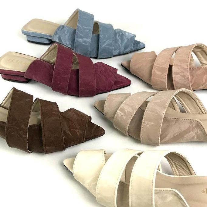 nevada_jars - fugazi - rebecca woman pointy heels mules | sandal sendal slip on selop pointy flats h