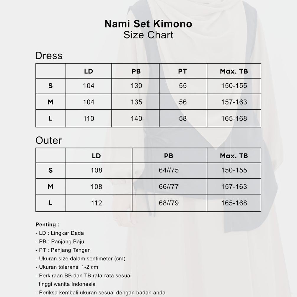 cuci gudang mininos nami set outer gamis muslimah setelan wanita gamis set outer