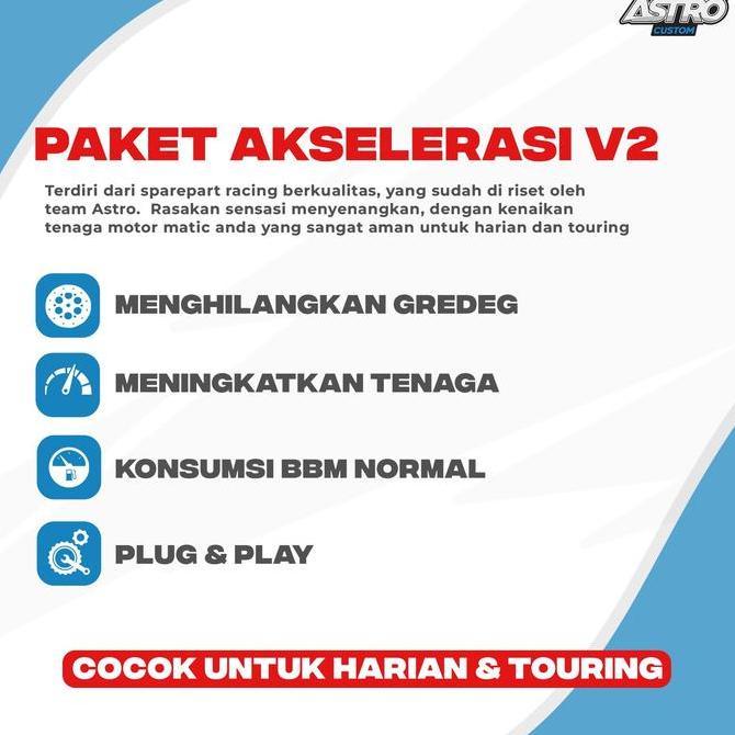 Upgrade CVT Astro V2 Nmax Aerox 155 Lexi 125 Mangkok Kampas Ganda Kartel Proper Racing