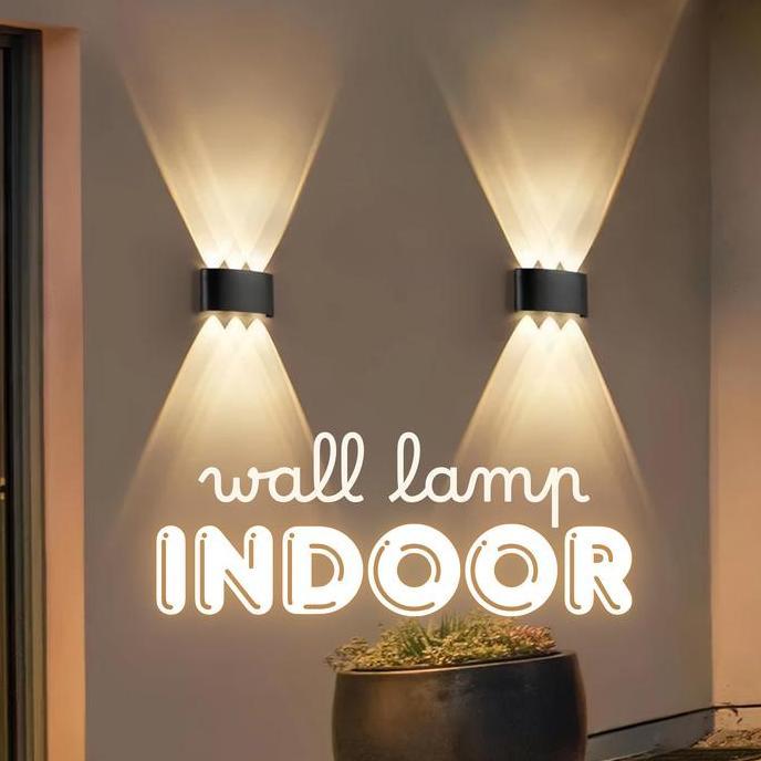 Wall Lamp Lampu Hias Dinding Indoor Dua Arah Minimalis Warm White LED Wall Sconces Modern Indoor Lam